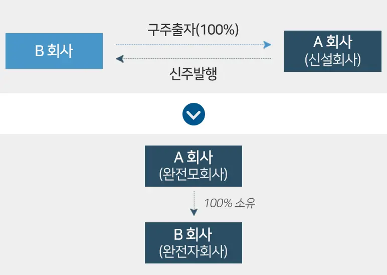 주식교환/주식이전 주식이전 절차 내용 소개